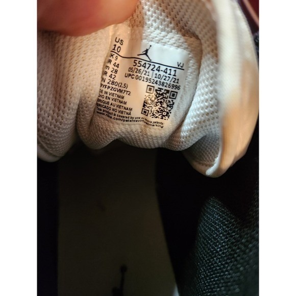 Air Jordan 1 Mid Men's Basketball Shoes Black White Armory Navy Size 10 OG‎ BOX - Picture 7 of 8